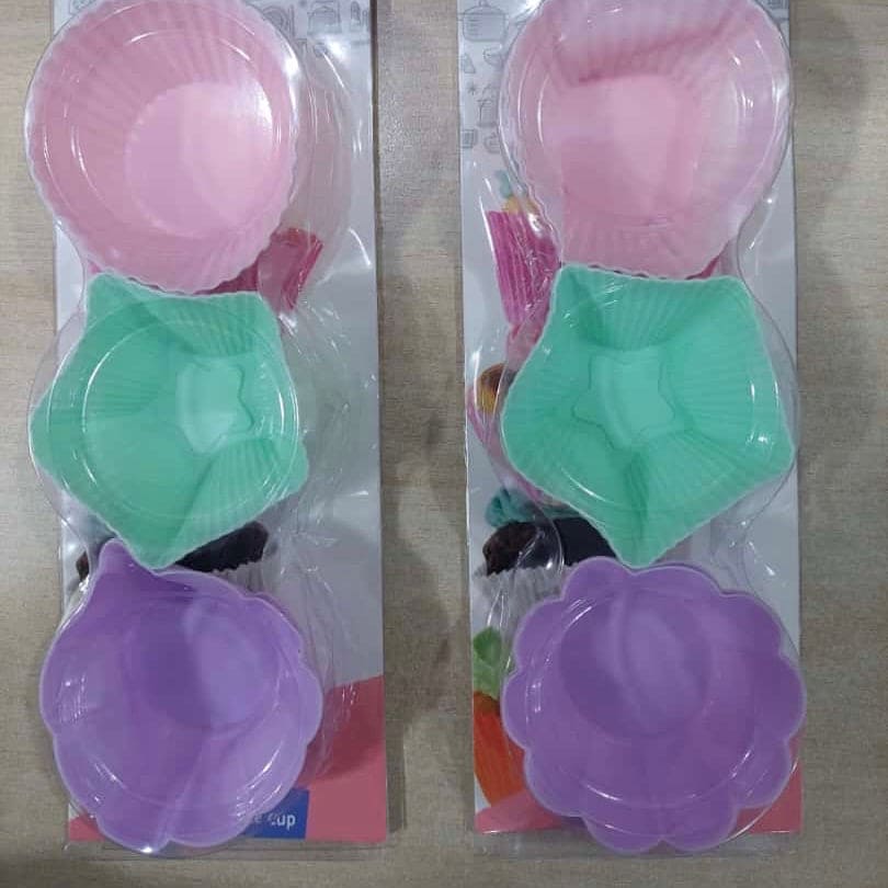 Set Of 6 Silicon Cup Cake Molds, Nonstick Silicone Muffin Cups, Mini Silicone Baking Cake Molds, Reusable Silicone Molds Set Of 6 Silicon Cup Cake Molds, Nonstick Silicone Muffin Cups, Mini Silicone Baking Cake Molds, Reusable Silicone Molds